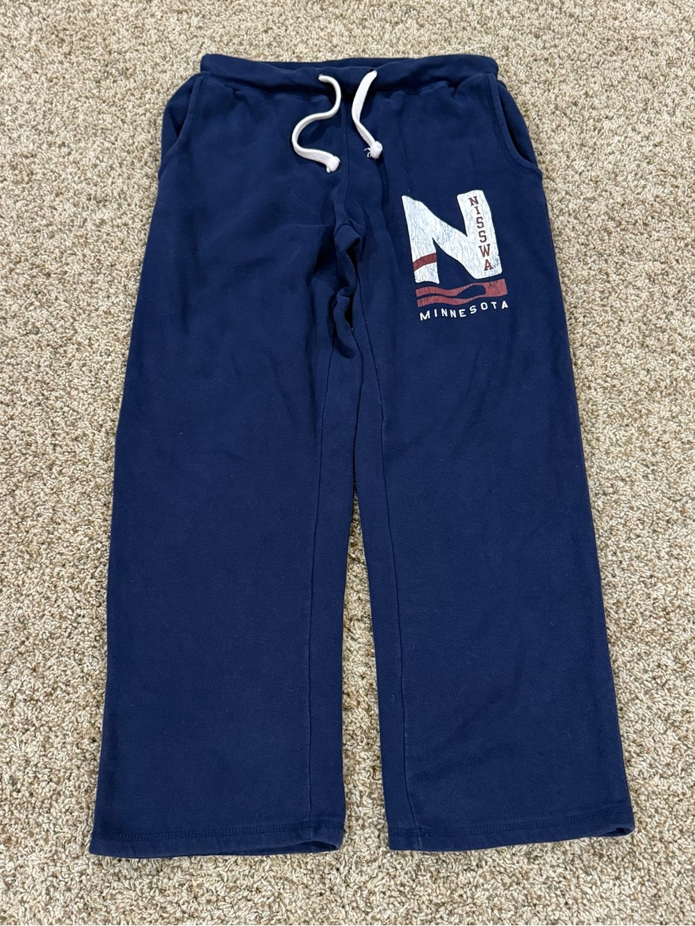 VTG Pro Weave MV Sport Baggy Blue Activewear Comfy Sweatpants Minnesota Sz.M
